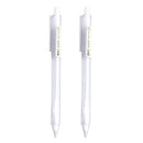 2 PCS Activity Pencil Frosted Transparent Hexagon Pen Student Pencil, Refill:0.5mm, Lead Hardness:2B