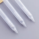 2 PCS Activity Pencil Frosted Transparent Hexagon Pen Student Pencil, Refill:0.5mm, Lead Hardness:2B