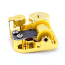 Eight-tone Gold-plated Bar Repair Parts DIY Sky City Paperback Music Box(Memory)