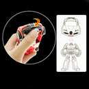 One-click Transforming Toy Car Impact Deformation Toy Model Car(Orange)