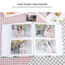 4D 6 inch Interstitial Photo Album 50 Pages for 200 PCS Photos Scrapbook Paper Baby Family Wedding Photo Albums(Good Time)