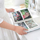 4D 6 inch Interstitial Photo Album 50 Pages for 200 PCS Photos Scrapbook Paper Baby Family Wedding Photo Albums(Good Time)