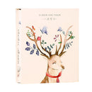 4D 6 inch Interstitial Photo Album 50 Pages for 200 PCS Photos Scrapbook Paper Baby Family Wedding Photo Albums(Forest Deer)