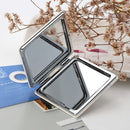 Folding Portable Cosmetic Mirror Flip Double-sided Mirror Bow Decoration