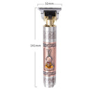 Surker SK-6012 Retro Oil Head Electric Clipper Hair Salon Scratch Hair Clipper(USB Single Battery)