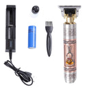 Surker SK-6012 Retro Oil Head Electric Clipper Hair Salon Scratch Hair Clipper(USB Single Battery)