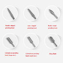 1 Set Power Professional Electric Manicure Machine Pen Pedicure Nail File Nail Tools 6 bits Drill Nail Drill Machine(EU Blue)