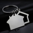 2 PCS Creative House Keychain Cottage Small Gift Pendant