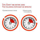 Kitchen Timer Countdown Timer with Magnetic Stainless Steel Timer, Color:8cm Red