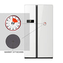 Kitchen Timer Countdown Timer with Magnetic Stainless Steel Timer, Color:8cm Red