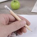 12 PCS Sharpened Pencil Round Writing Pen Wooden Student Stationery with Eraser, Lead Hardness:HB(Black)