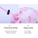 Fashion Waterproof Large Capacity Quick Drawstring Makeup Jewelry Storage Bag Women Travel Cosmetic Bag Toiletry Tool Kit(Navy feather)