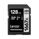 Lexar SD-1667x High Speed SD Card SLR Camera Memory Card, Capacity:128GB