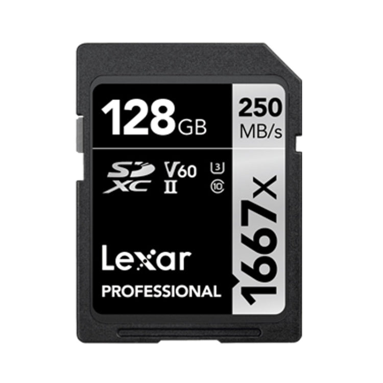 Lexar SD-1667x High Speed SD Card SLR Camera Memory Card, Capacity:128GB