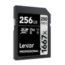 Lexar SD-1667x High Speed SD Card SLR Camera Memory Card, Capacity:256GB