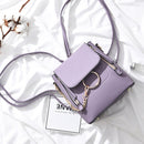 PU Leather Women Backapck Mini Women Shoulder Bags(Purple)