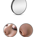 Magnification Small Round Mirror with Suction Cup Makeup Mirror 8.8cm Magnification Makeup Mirror, Model:Black Ten Times
