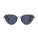 Cat Eye Sunglasses Current Trigonal Light coloured Lens Sunglasses(Black)
