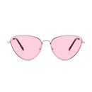Cat Eye Sunglasses Current Trigonal Light coloured Lens Sunglasses(Pink)