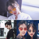 Cat Eye Sunglasses Current Trigonal Light coloured Lens Sunglasses(Pink)