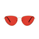 Cat Eye Sunglasses Current Trigonal Light coloured Lens Sunglasses(Red)