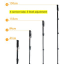 BEXIN P-264BPortable Mobile Phone SLR Camera Photography Monopod Holder Selfie Mount Alpenstock Pole