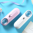 TL-808 Ultrasonic Hand-held Facial Nano Moisture Meter Hydration Instrument Automatic Alcohol Disinfection Sprayer(Pink)