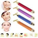 Beauty Electric Facial Pulse Roller Massager(Purple)
