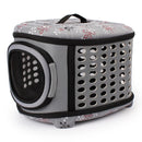 EVA Portable Folding Pet Tote Pet Carrier Bag(Gray)