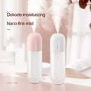 Nano Spray Handheld Facial Beauty Moisture Meter Air Humidifier Portable Automatic Alcohol Sprayer, Color:Pink (Built-in Battery)