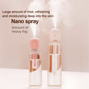 Nano Spray Handheld Facial Beauty Moisture Meter Air Humidifier Portable Automatic Alcohol Sprayer, Color:Pink (Built-in Battery)