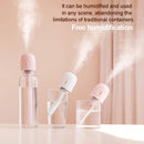 Nano Spray Handheld Facial Beauty Moisture Meter Air Humidifier Portable Automatic Alcohol Sprayer, Color:Pink (Built-in Battery)