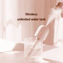 Nano Spray Handheld Facial Beauty Moisture Meter Air Humidifier Portable Automatic Alcohol Sprayer, Color:Pink (Built-in Battery)