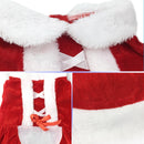 Christmas Dog Clothes for Small Dogs Santa Dog Costume Winter Pet Coats, Size:M(Red Girl)