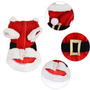 Christmas Dog Clothes for Small Dogs Santa Dog Costume Winter Pet Coats, Size:S(Red)