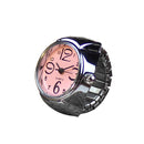 2 PCS Creative Fashion Alloy Silver Shell Disc Watch Ring(Purple)