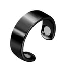 Personality Ring Magnetic Health Ring Creative Jewelry Open Ring(Glossy rose gold)
