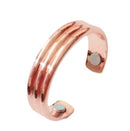 Personality Ring Magnetic Health Ring Creative Jewelry Open Ring(Glossy rose gold)
