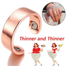 Personality Ring Magnetic Health Ring Creative Jewelry Open Ring(Glossy black)