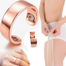 Personality Ring Magnetic Health Ring Creative Jewelry Open Ring(Glossy black)