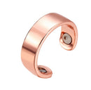 Personality Ring Magnetic Health Ring Creative Jewelry Open Ring(Glossy black)
