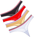 Simple Thongs Seamless Briefs Sexy Women Underwear, Size:M-28cm(Apricot)