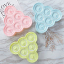 Mini DIY Creative Popsicle Mould Environmentally Friendly Silicone Ice Cube Ice Cream Mould, Style:Triangle(Green)