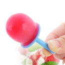 Mini DIY Creative Popsicle Mould Environmentally Friendly Silicone Ice Cube Ice Cream Mould, Style:Triangle(Green)