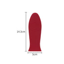 2 PCS Silicone Pot Holder Handle Anti Slip Cover for Kitchen Thick Soft Pot Handle(Red)