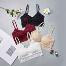 Women Tube Tops Beauty Back Lace Floral Padded Bras, Size:One Size(Skin)