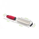 Cheese Grater Stainless Steel Blade Cheese Slicer Lemon Grater Chocolate Scraping Planer with Protective Cover(Red)