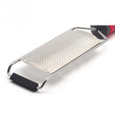 Cheese Grater Stainless Steel Blade Cheese Slicer Lemon Grater Chocolate Scraping Planer with Protective Cover(Red)