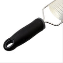 Cheese Grater Stainless Steel Blade Cheese Slicer Lemon Grater Chocolate Scraping Planer with Protective Cover(Black)