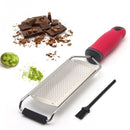 Cheese Grater Stainless Steel Blade Cheese Slicer Lemon Grater Chocolate Scraping Planer with Protective Cover(Black)